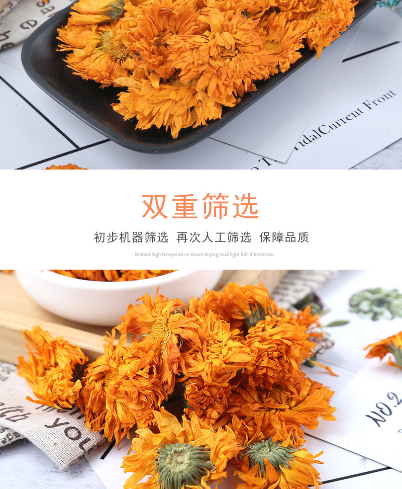 Calendula Flowers (Calendula officinalis) — Dried Golden Petals, 500g Loose Herbal Tea in use