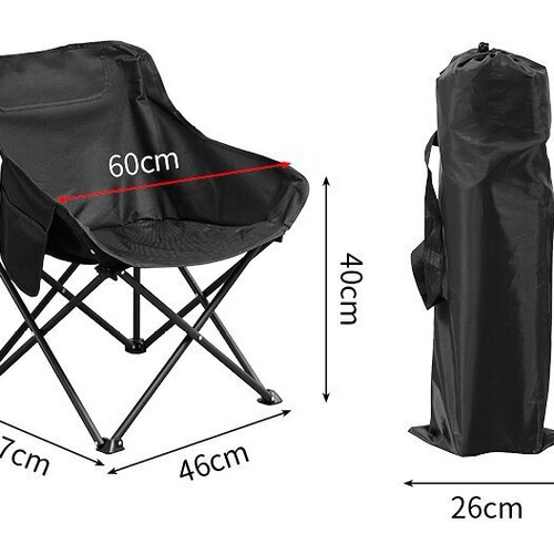 Outdoor foldable chair portable wilderness camping fishing bench picnic moon chair art sketch reclining chair fishing chair