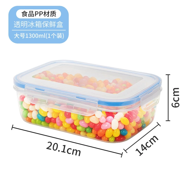 Large size 1300ml (1 piece)) 2338A transparent