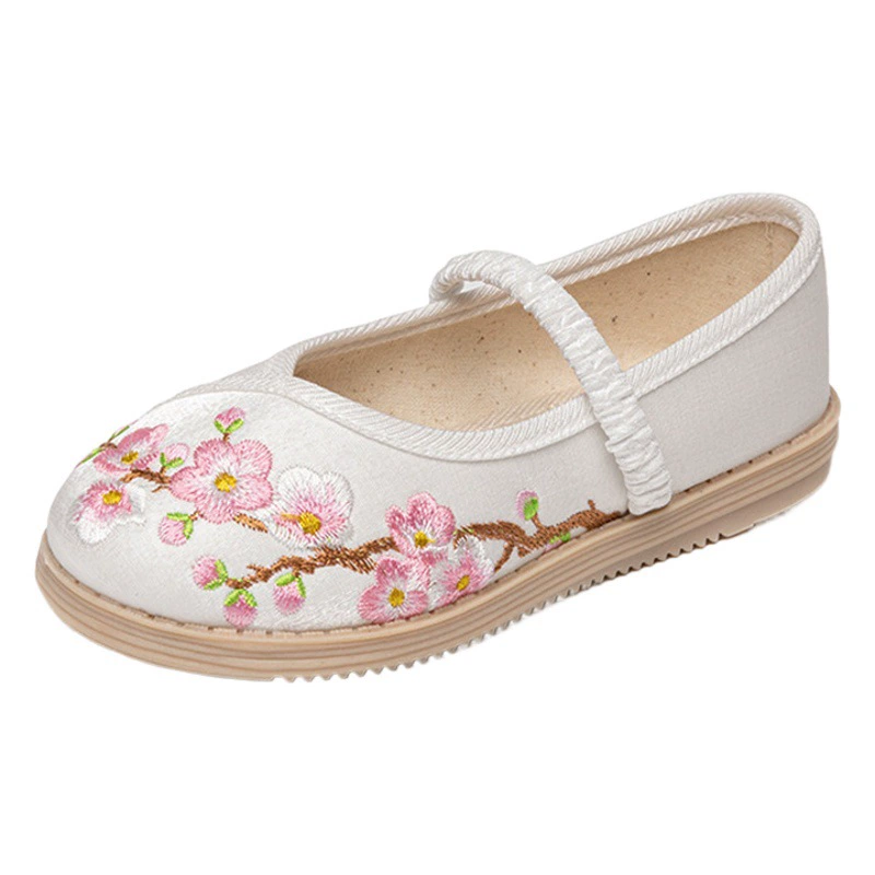 Hanfu обувь для девочек вышитая обувь детка старинный стиль детская старая пекинская обувь из ткани костюм китайский стиль с конской юбкой