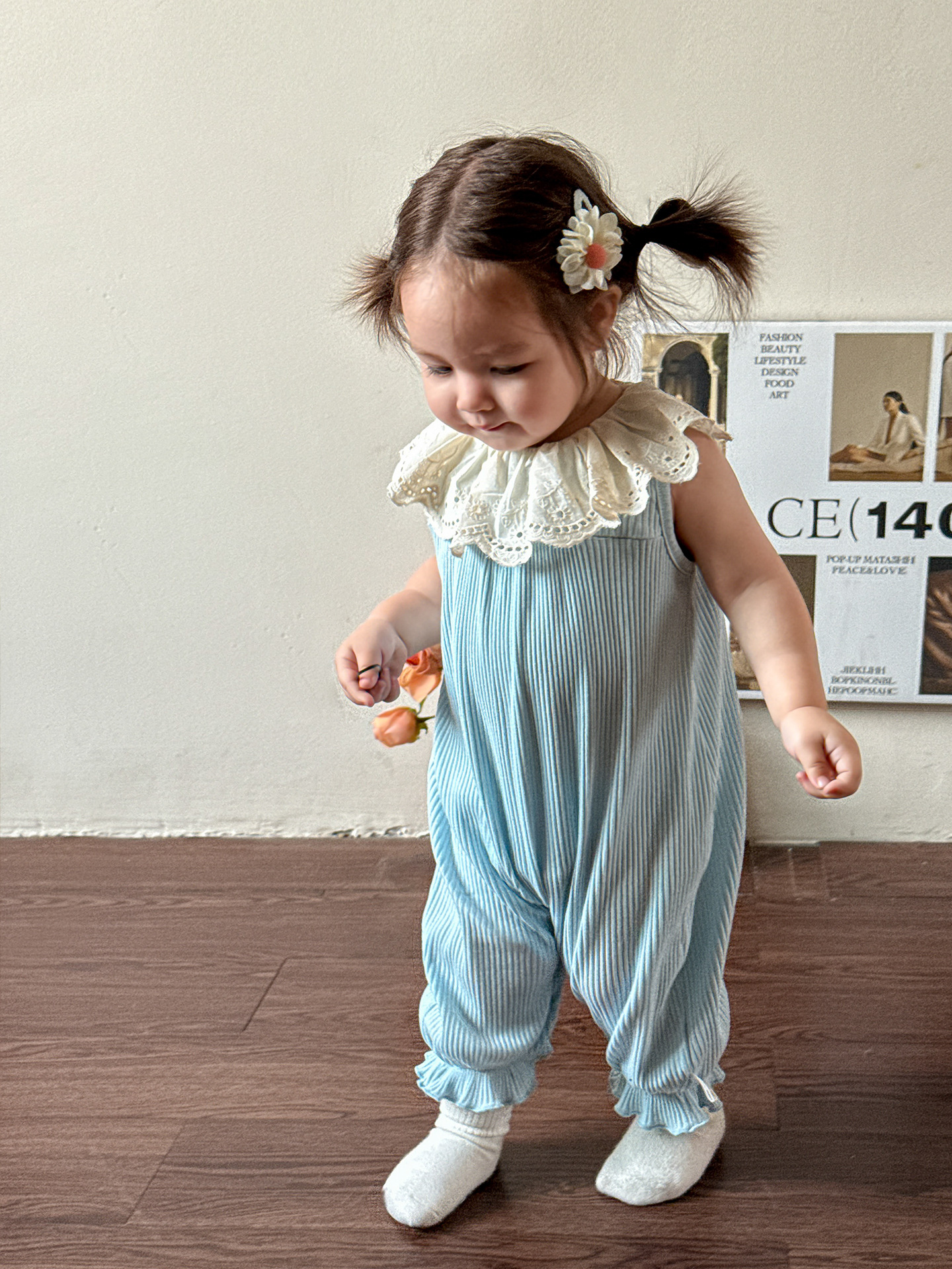 Ropa para niños de caña de pera Ropa para bebés Estilo fino de verano 2025 Nuevos niños Ropa de una pieza para recién nacidos