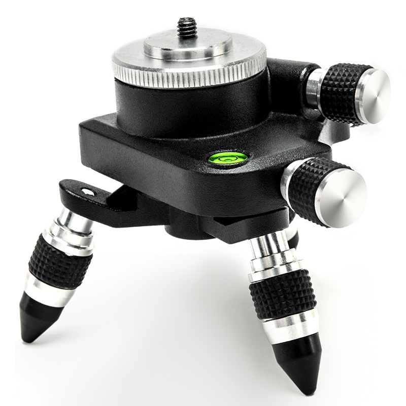 8-LINE 12-Line 16-Line Nivel de instrumento etiqueta de la pared delantera y trasera izquierda y derecha de ajuste fino de aleación de aluminio recubierto de base sólida y giratoria