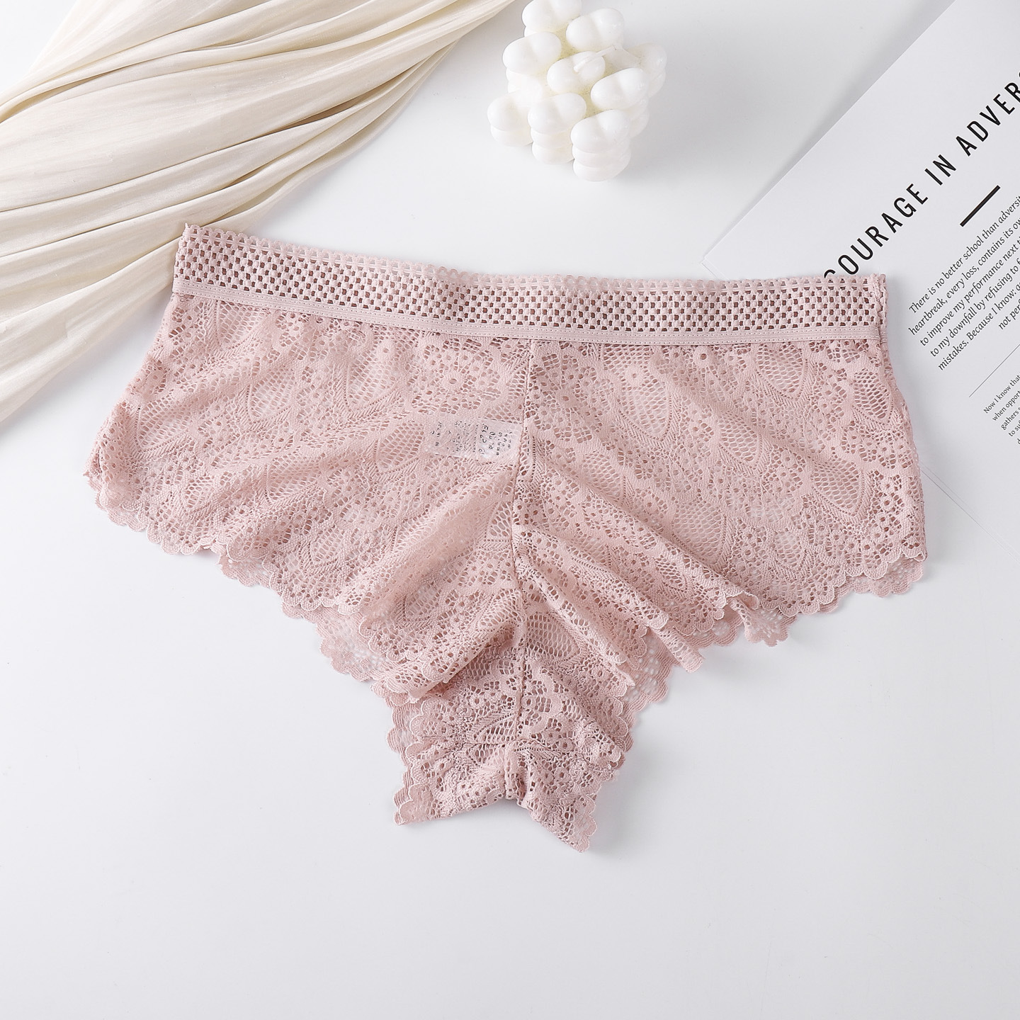 Nuevas pantalones de encaje delgadas sexy puramente belleza de la cintura aérea sin fijación de pantalones de belleza de la mujer al por mayor