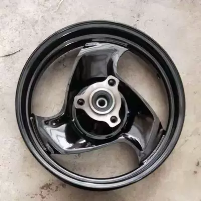 shell with decorative patterns, Electric vehicle fender - one-black-wheel-rim