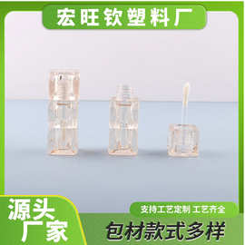 厂家源头水波纹冰块竹节形唇4ml唇釉管唇彩管粉底液遮瑕液分装瓶
