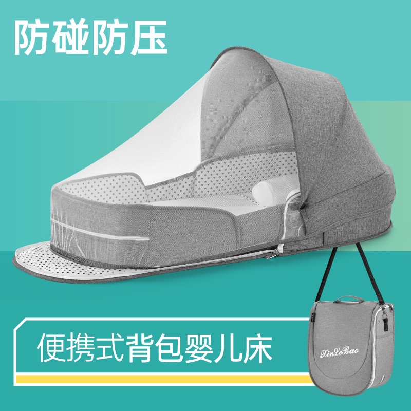 Crib Portable Movable Bed in Bed Multifunctional Foldable Baby Bed for Newborns bb Small Bed with Mosquito Net