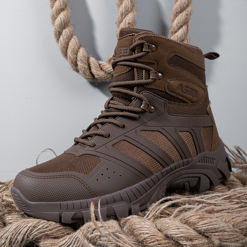 Magnan transfronterizo gran ventilación botas tácticas tropas especiales al aire libre caminata desgaste entrenamiento botas de combate botas militares de alto nivel