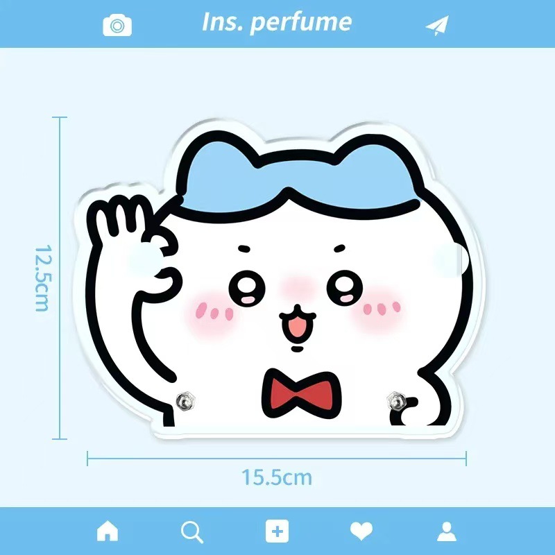 Pequeño libro rojo con el mismo estilo Sanrio kt cat Pacha marco de almacenamiento de gafas de perro lindo adorno de escritorio acrílico de alto valor image 7