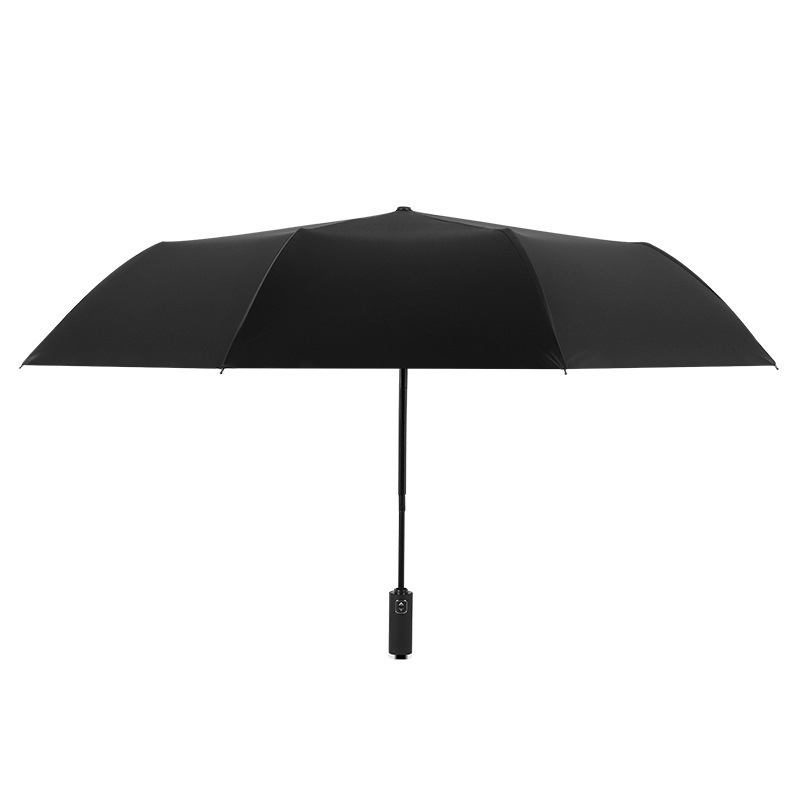 十骨米1傘卸売り自動大サイズ超日除け傘晴雨両用三つ折り黒ゴム折り畳み日傘|undefined