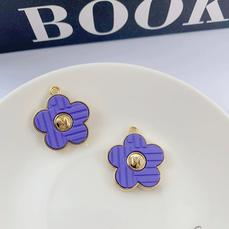 Korean earrings, pendant, accessories handmade, flowered