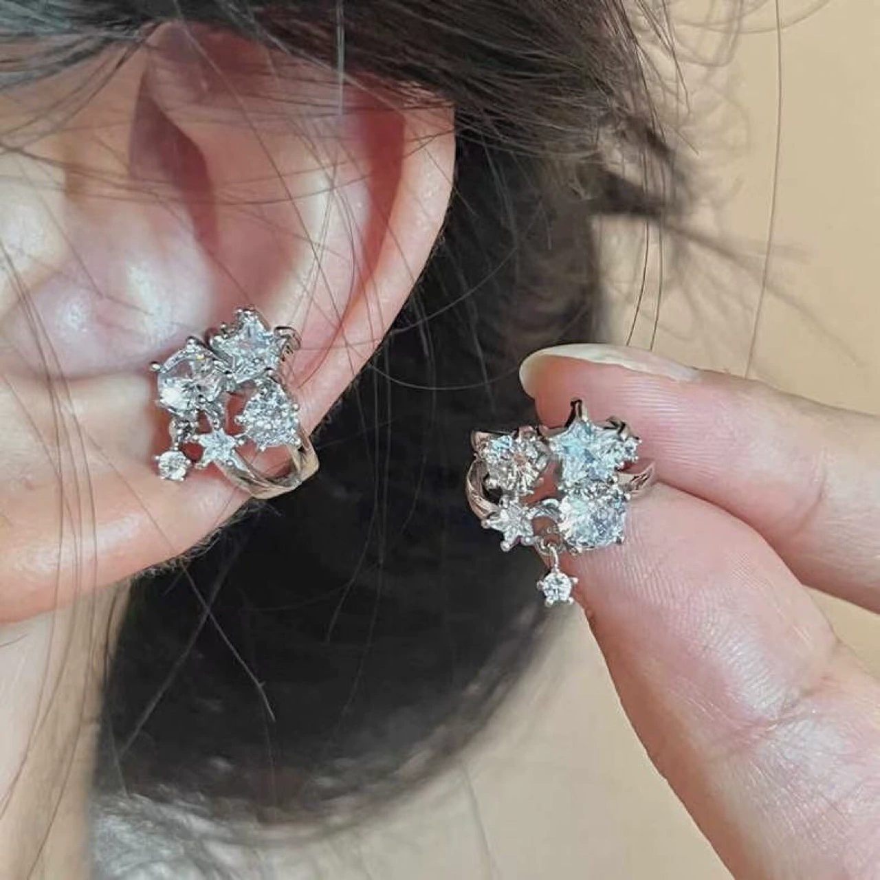 Quality copper universal ear clips, earrings, no pierced ears