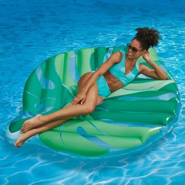 Трансграничные поставки надувные водные листья поплавки для взрослых бассейн пляжные развлечения игрушки внутри и снаружи плавающие кровати