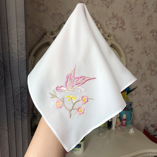 Large Embroidered Handkerchief for Opera Dance Performance Shooting Costume Tv Movie Photo Lede Zhuj