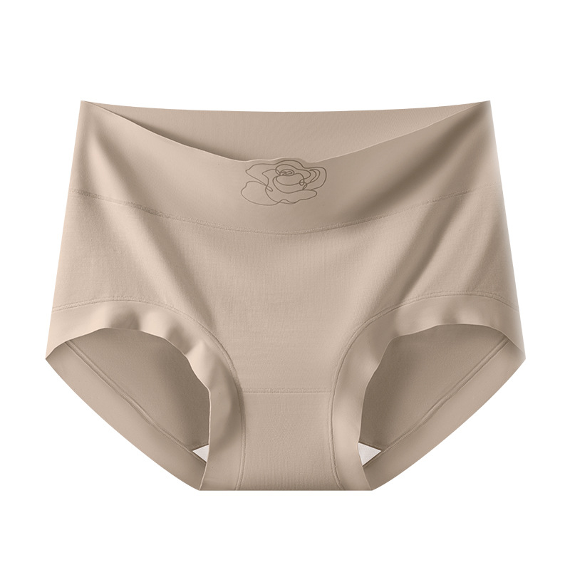 Cintura alta sin costuras, abdomen ensanchado, bragas para niñas 10A, entrepierna inferior de seda de morera, bragas de mujer sin caderas image 9