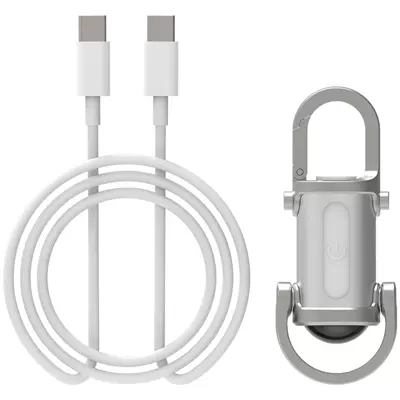 Waterproof Keychain UV fənərlər - silver