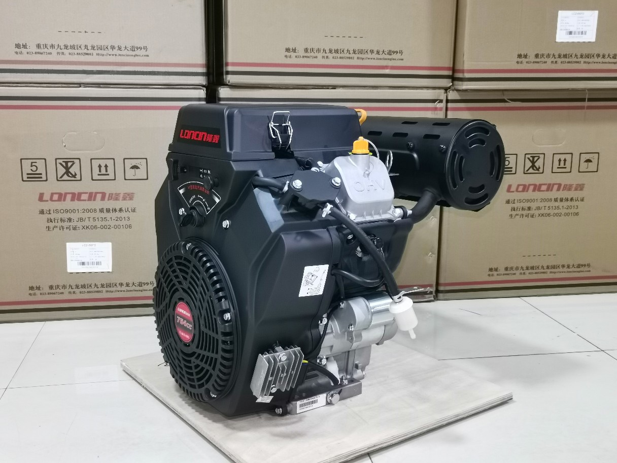 Longxin 764cc two-cylinder gasoline engine high pressure dredge cleaning machine ship machine 18kw 19 kW 27-30 horsepower