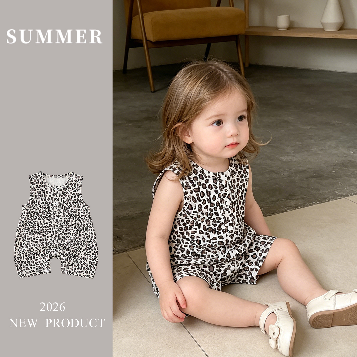 Children's summer thin T-shirt sleevless