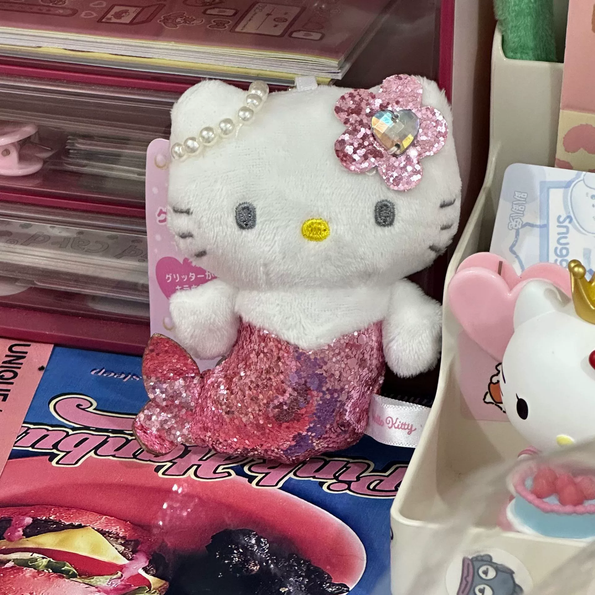 Плюшевая подвеска-брелок для ключей (Hello Kitty) симпатичная кукла, мягкая мини-плюша 10+ вариантов дизайна, подарок 0.038 кг