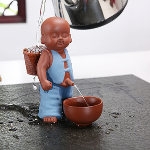 Purple Sand Tea Pet Ornaments Boutique Can Raise Water Spray Urine Children's Creative Handmade Tea Play Children's Monk Urine Tea Set Accessories