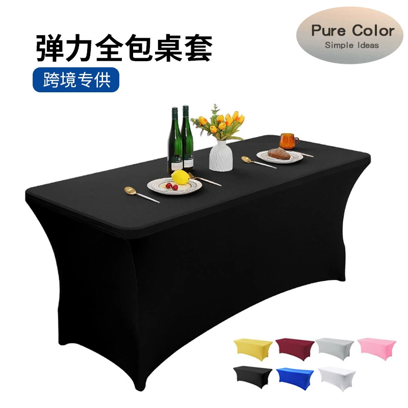 Прямой комплект эластичного стола для трансграничных поставок 6FT отель для свадебных мероприятий на открытом воздухе