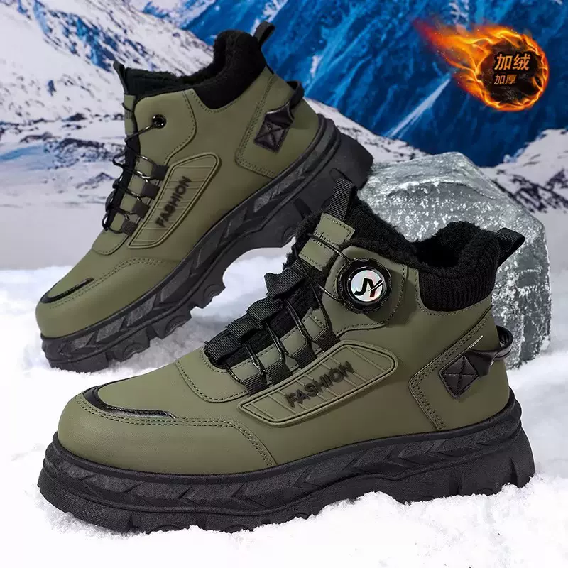 秋季男鞋高帮马丁靴英伦风复古休闲鞋百搭舒适工装鞋户外运动鞋子