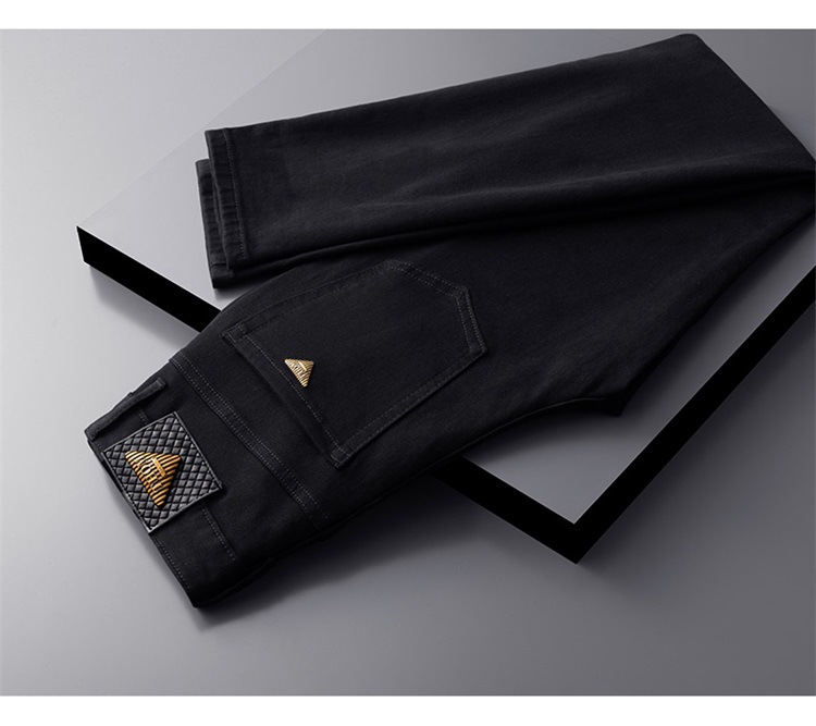 Herren Jeans Mit Stretch Gerade Passform Für Business Freizeit_voghion.com