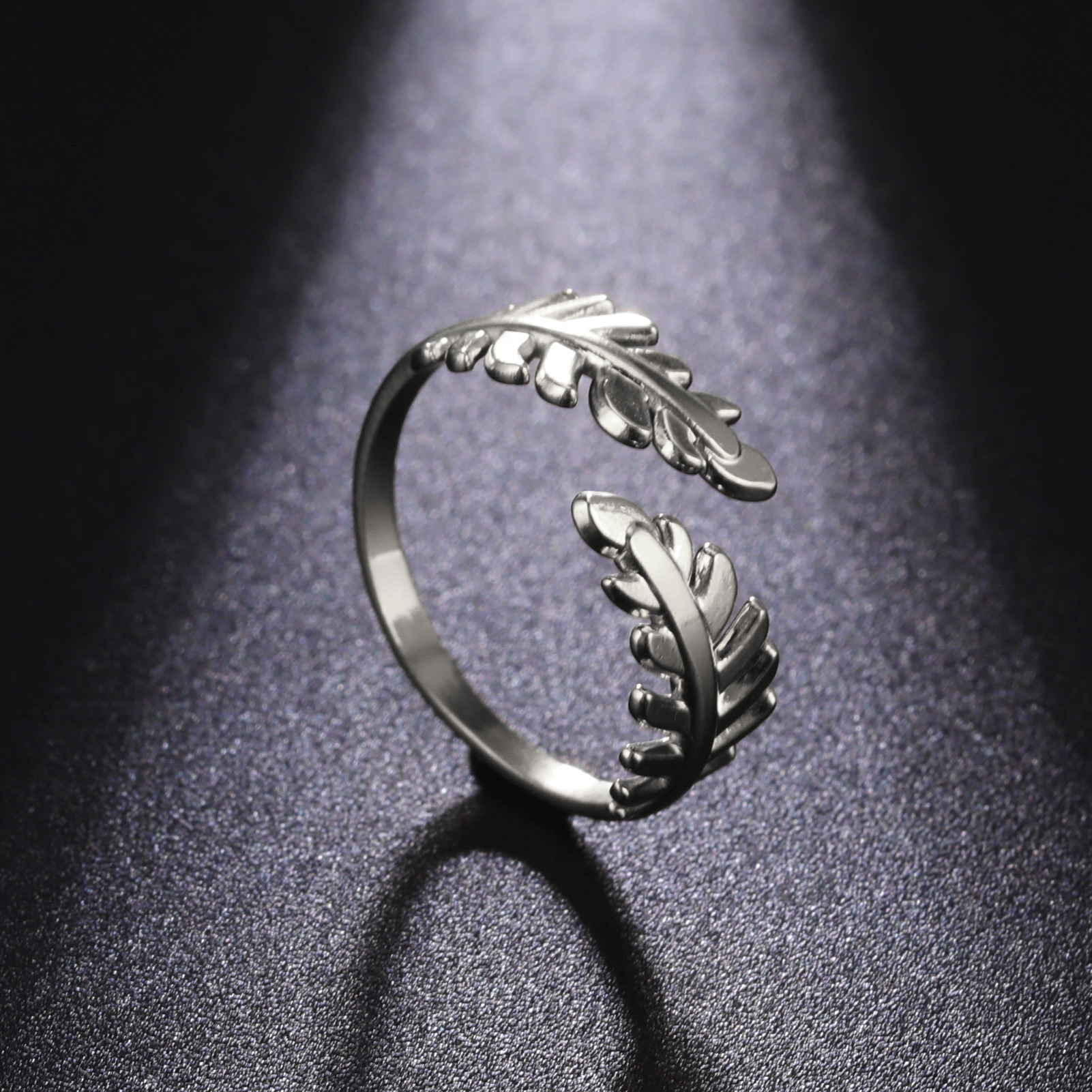 fashionable trend small design one size ring stainless steel