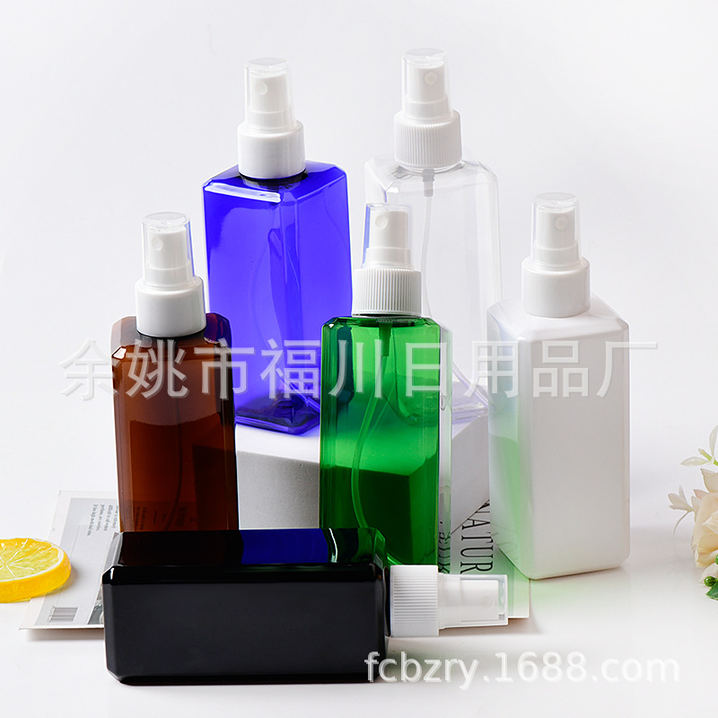 源头厂家200ml方瓶半罩喷雾瓶 香水喷瓶 细雾小喷壶 化妆品PET塑
