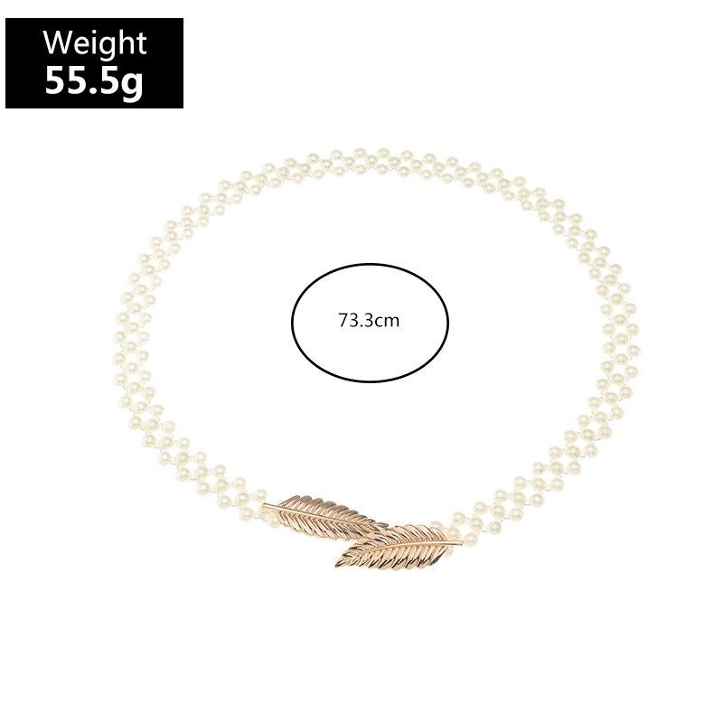 Korean New Pearls Round Waist Chain display picture 9