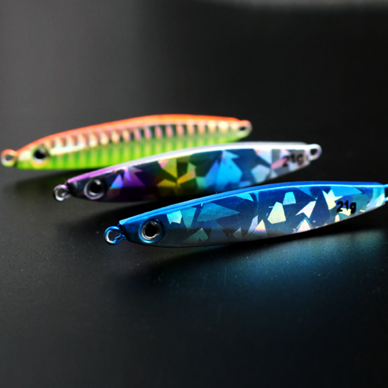 6 Colors Metal Jigging Spoon Fishing Lures Bass Walleye Perch Fresh Water Fishing Lure