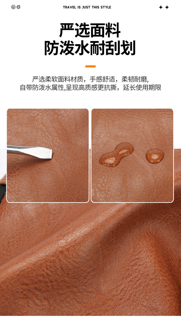 Men's chest bag, casual water-repellent single-shoulder crossbody bag, men's high-end outdoor travel bag, cycling bag, storage bag undefined