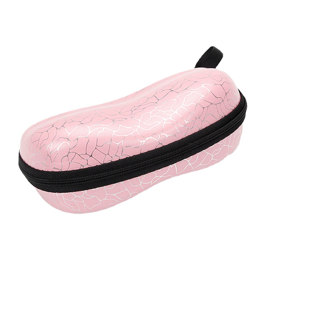 Nueva tendencia de la moda gafas caso gancho Shell forma hombres y mujeres anti-presión gafas de sol caja de la cremallera caja