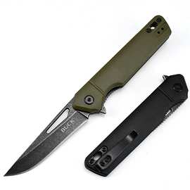 巴克239户外折刀荒野随身便携求生锋利折叠刀家用水果刀跨境热销