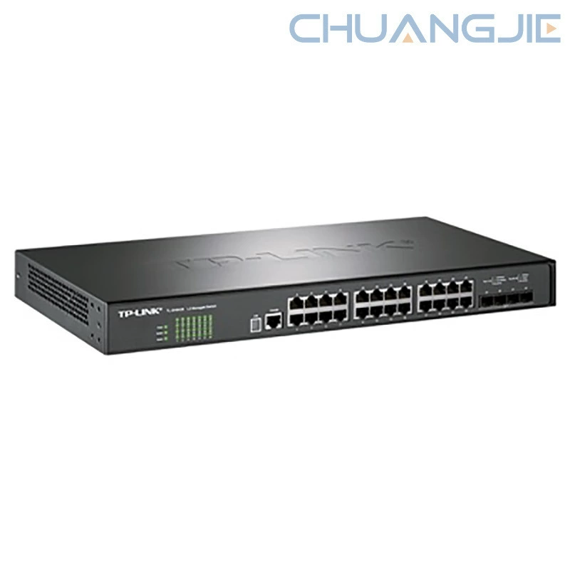 TP-LINK TL-SH6428 10 Gigabit uplink stacking three-layer network management switch/24GE+4SFP+