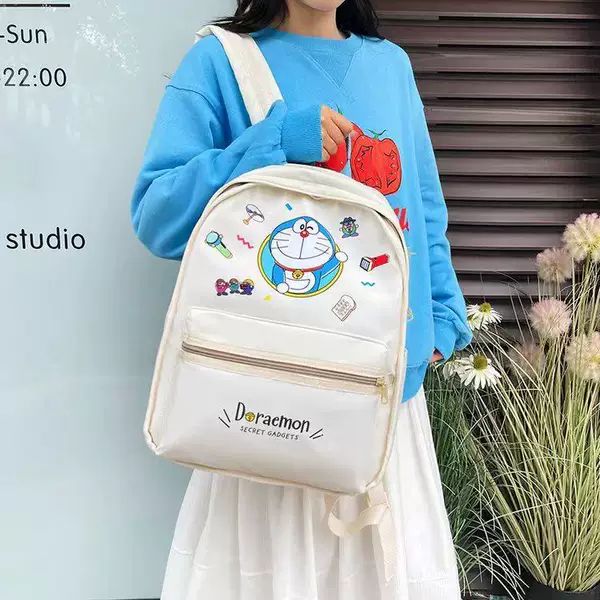 Doraemon Backpack Big Children's School Bag Cartoon Large Capacity Student School Bag Women's Backpack Casual Backpack