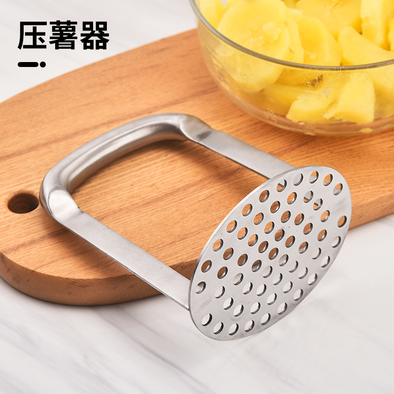 Manual de acero inoxidable prensa de patata puré prensa Mascher puré de patata herramienta de prensa