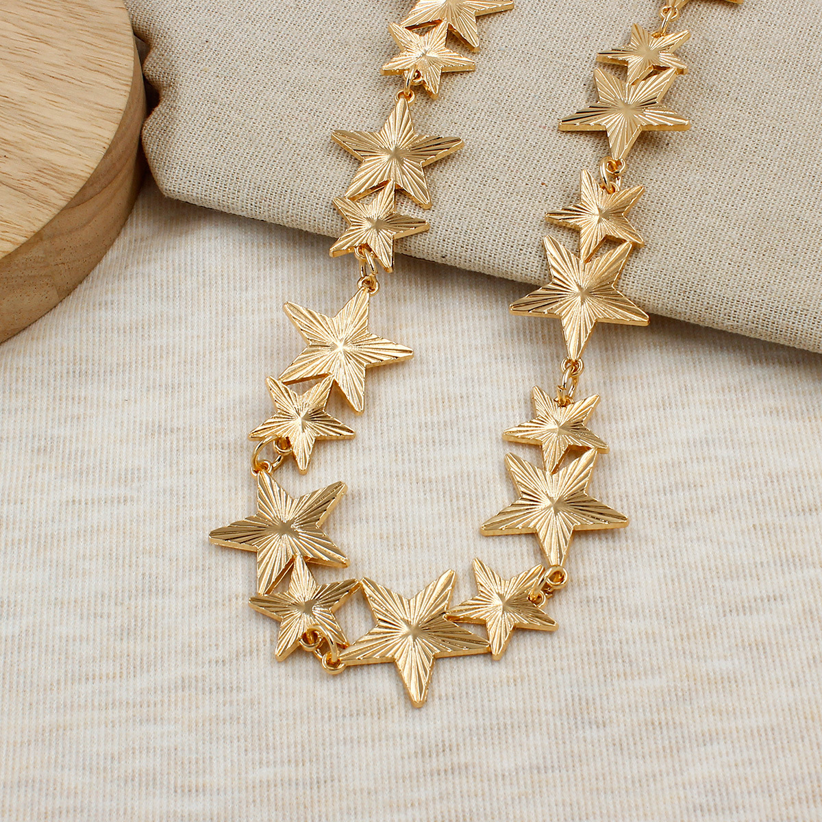 Vintage Metall Pentagramm Taille europäischen und amerikanischen minimalistischen Stil Mode vielseitig Kleid Gürtel Kette Zubehör_voghion.com