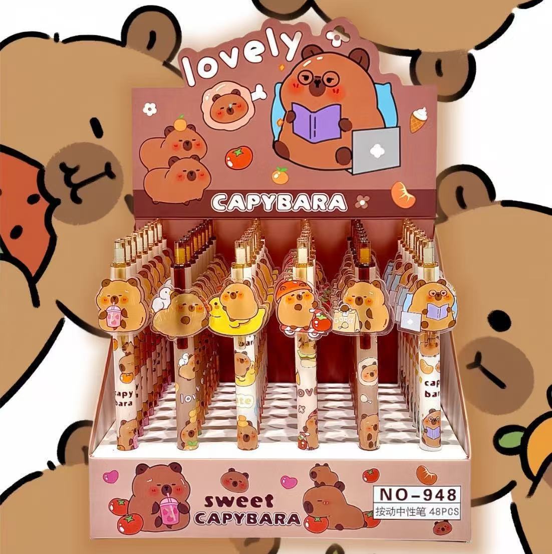 Nuevos productos de muchos lápiz de parche de dibujos animados Caza de brujas pulsable lápiz neutro de alto valor negro 0.5 lápiz de agua lápiz