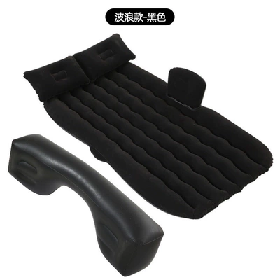 Vehicle-mounted inflatable bed | mattress, universal for cars and SUVs - default-item-865b-wave-shaped-long-stool-black