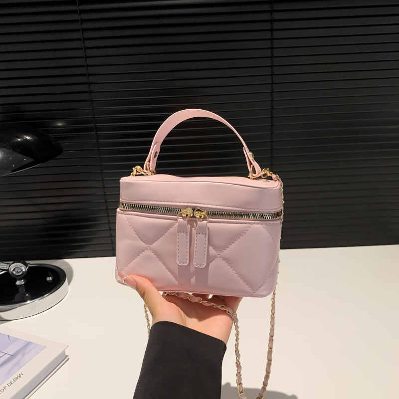 Bolsos mujer moda simple portátil pequeño bolso cuadrado 2024 verano nuevo estilo estilo estilo occidental bordado cadena de diamantes bolso de mensajero