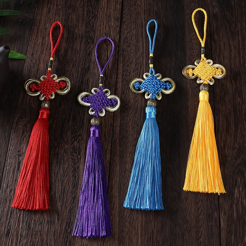 8 プレート金縁中国結び富結びタッセルビーズ中国結び完成服ペンダントアクセサリーペンダント卸売|undefined