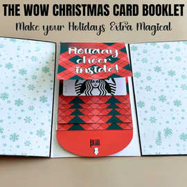 跨境Christmas Gift Card Holder Book圣诞礼品卡册节日惊喜