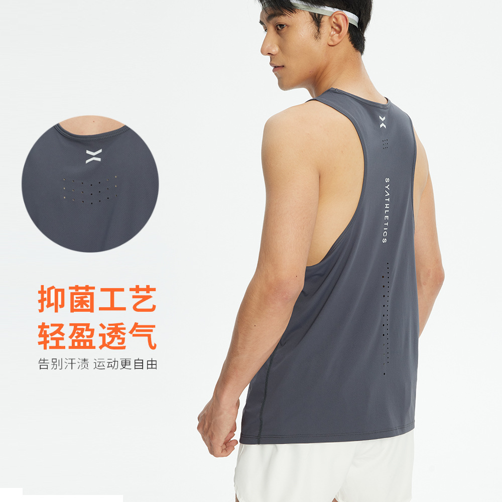 Verano ligero transpirable deportes de secado rápido chaleco running fitness Top sin mangas de seda de hielo estiramiento más tamaño Chaleco de hombres y mujeres