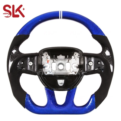 Steering wheel fiber steering wheel modified led