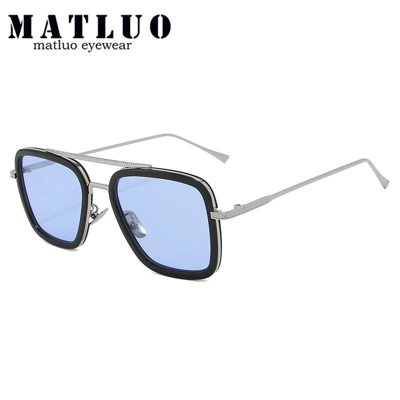 8071 Metal Square Polarized Sunglasses, Same Style as Avengers Iron Man, Sun Protection Glasses for Outdoor Use 8071 Metal Square Polarized Sunglasses, Same Style as Avengers Iron Man, Sun Protection Glasses for Outdoor Use