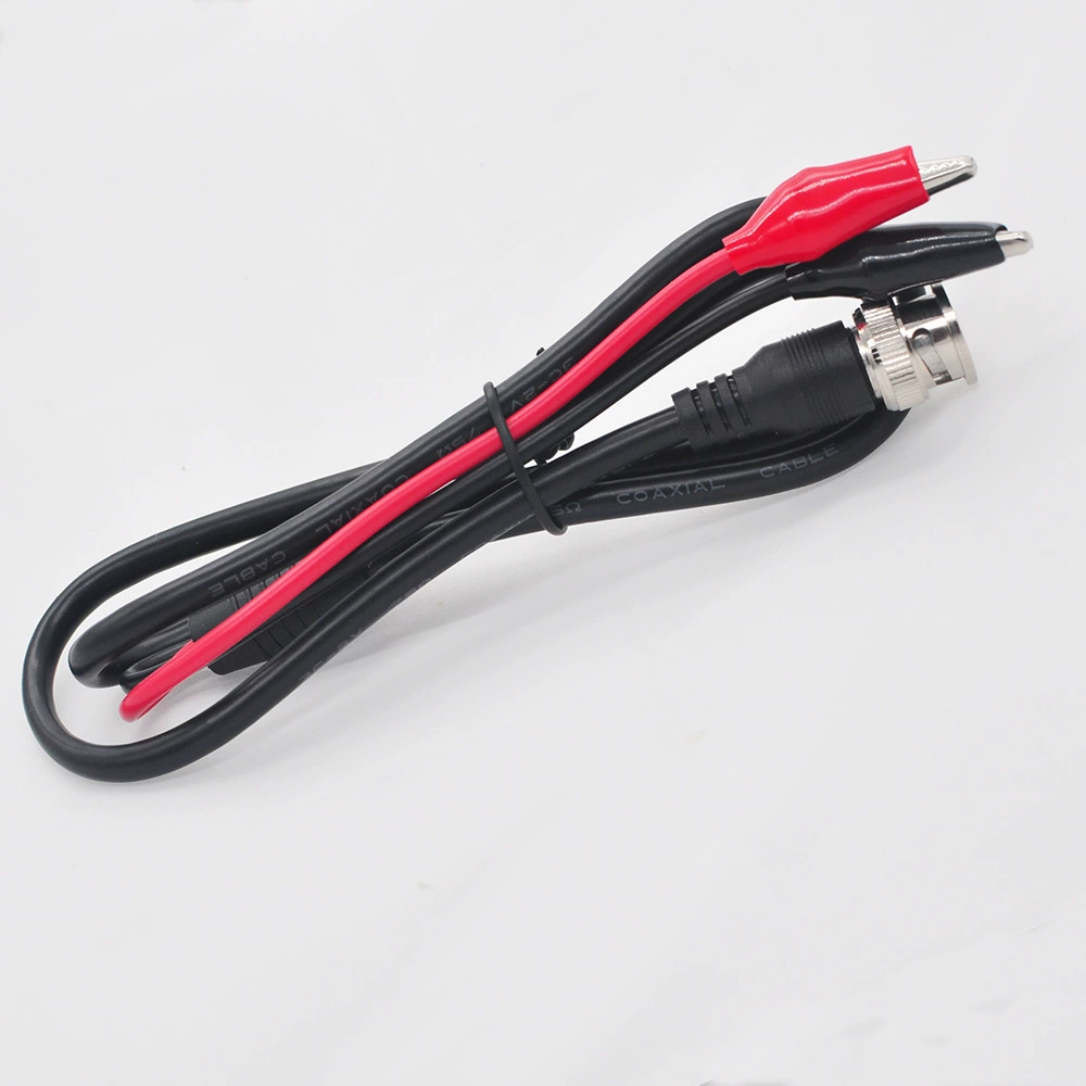 BNC Two Crocodile 2m Ostellar Test Line BNC Jumper Coaxial Cable Video Cable