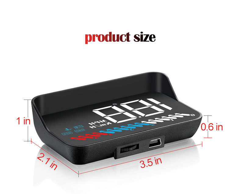 Cross-border best-selling car HUD head-up display OBD+GPS dual-system intelligent high-definition multifunctional on-board computer