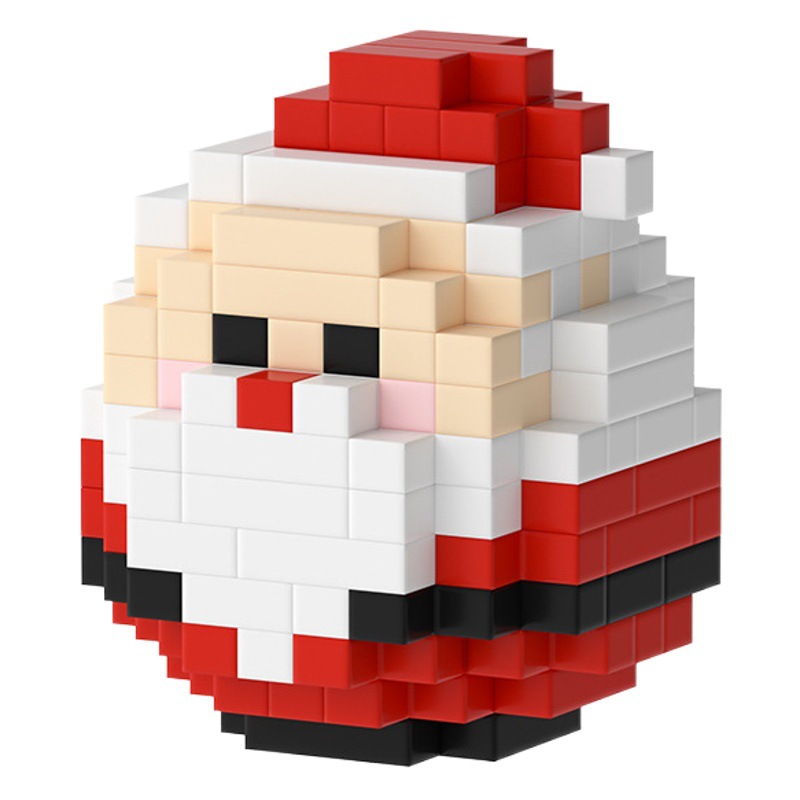 Compatible con LEGO Navidad Santa Claus muñeco de nieve árbol Damo huevo bloques de construcción de dibujos animados juguetes ensamblados entrega al por mayor
