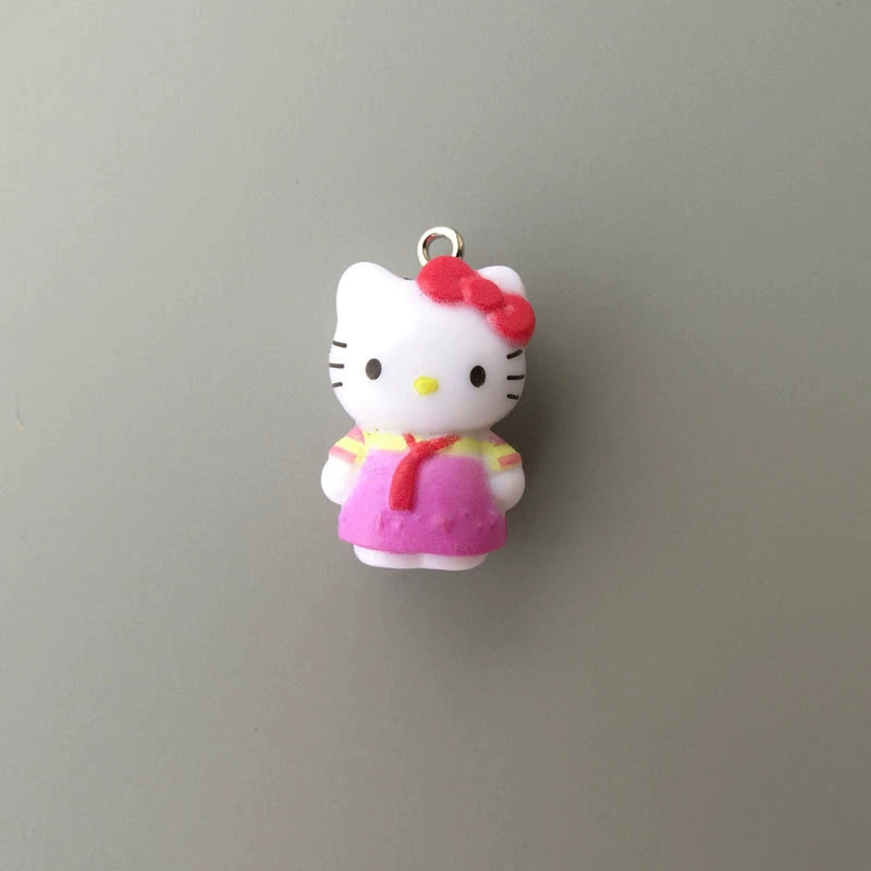 Hello Kitty, маленькая мини-фигура, подвеска, handmade