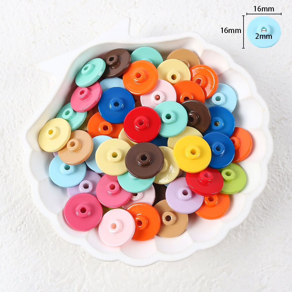 30# flat disc beads